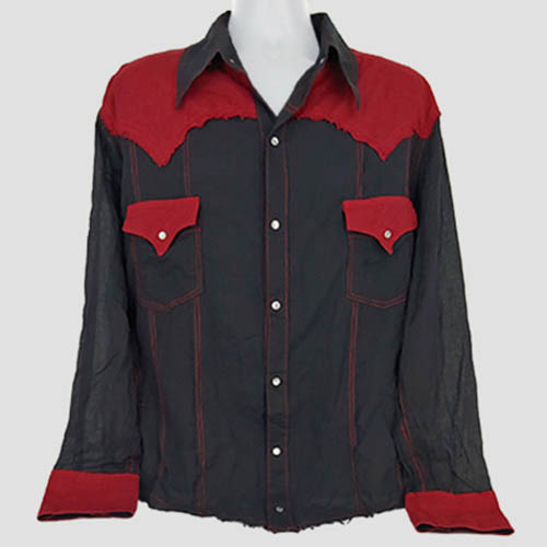 Red & Black Rock And Roll Western By Serious Clothing - RedHotGear